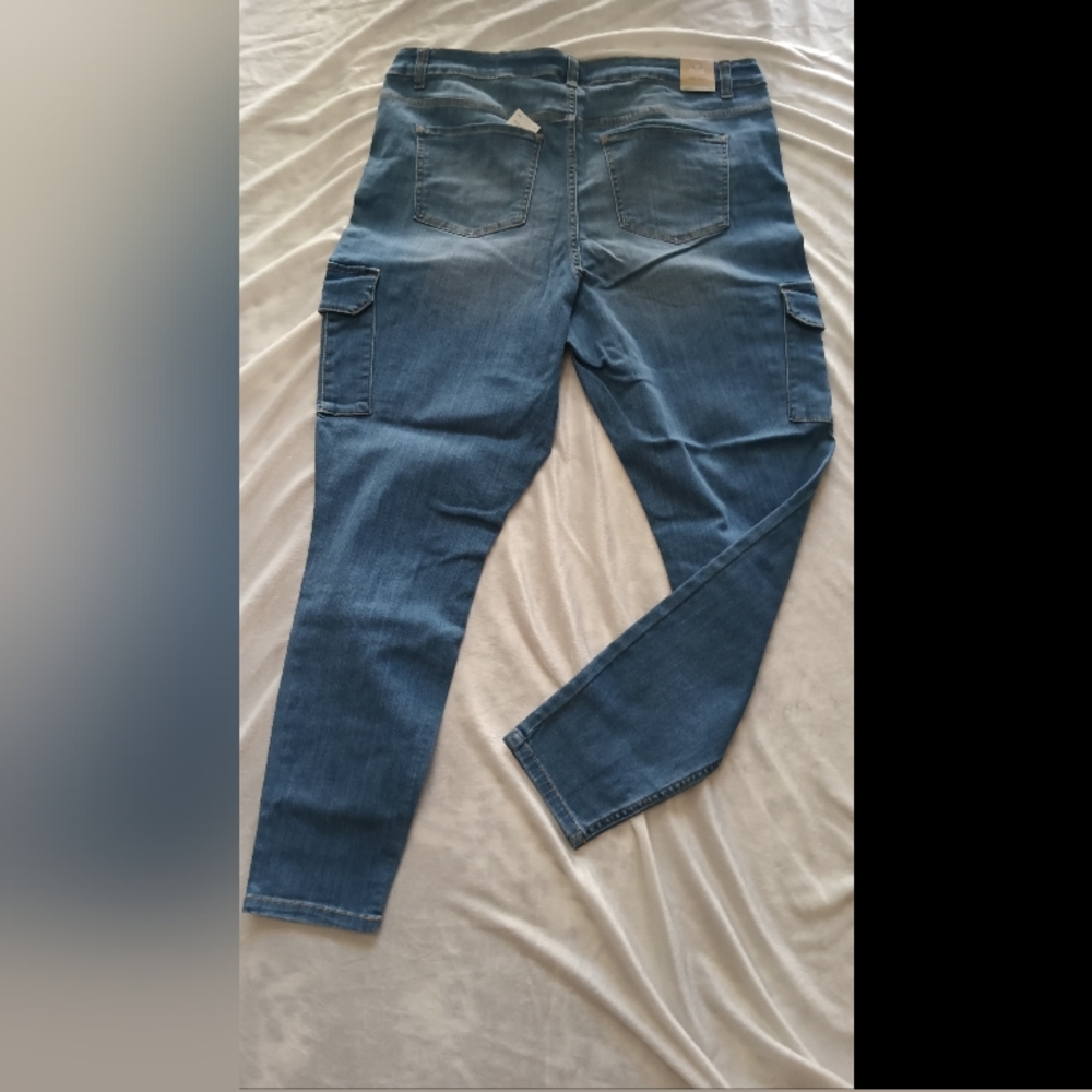 WAX High Waisted Medium Wash Zip Plus Size Jeans